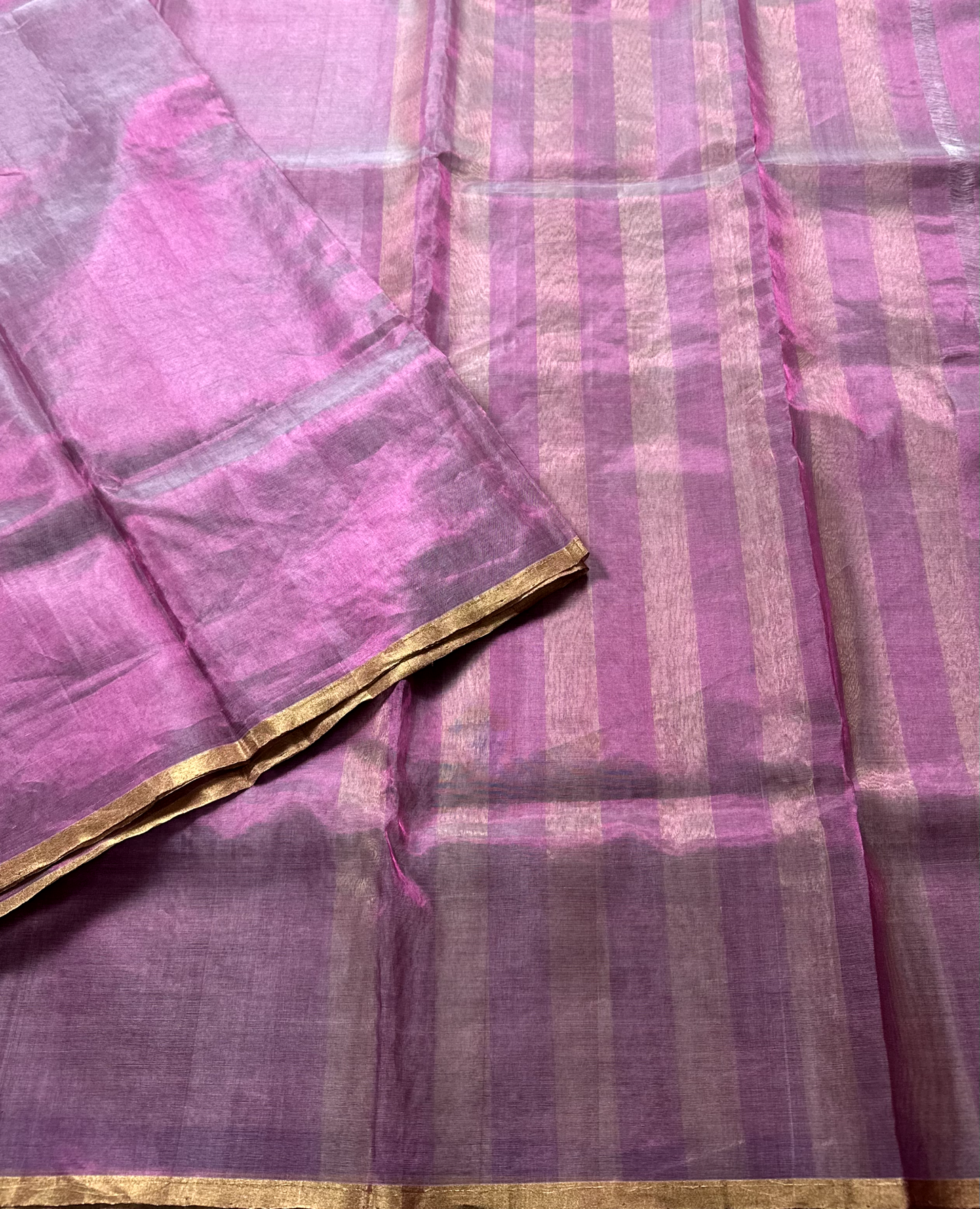 Pink Tissue Chanderi Silk Cotton Saree