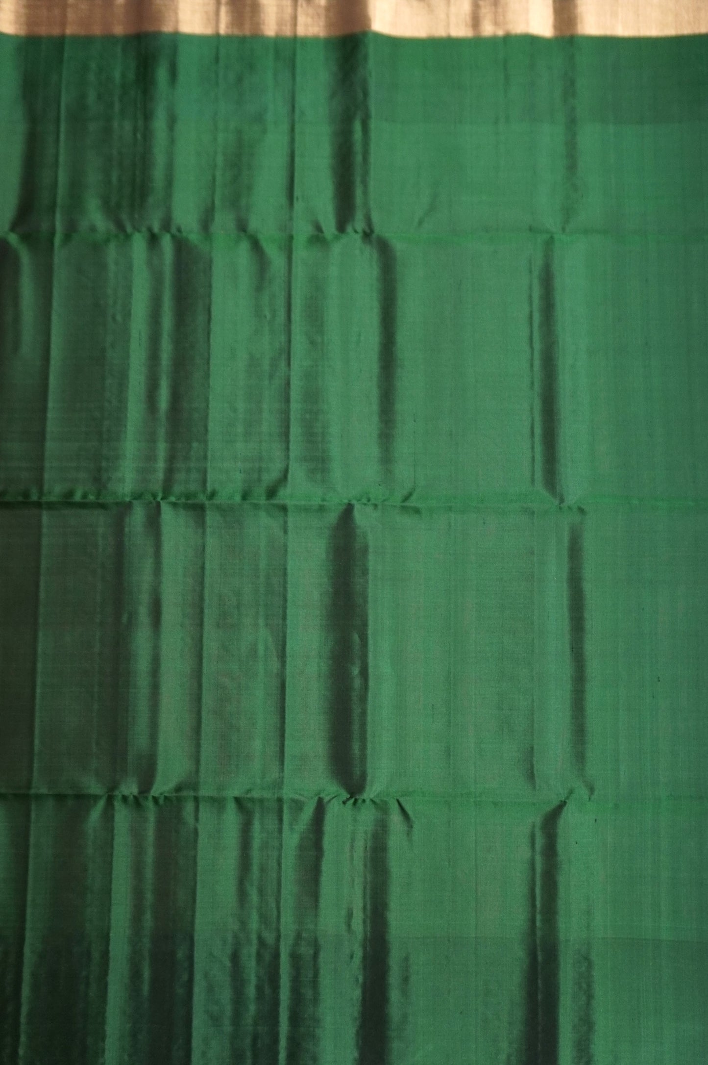 Pink & Bottle Green Handloom Kanchipuram Soft Silk Saree