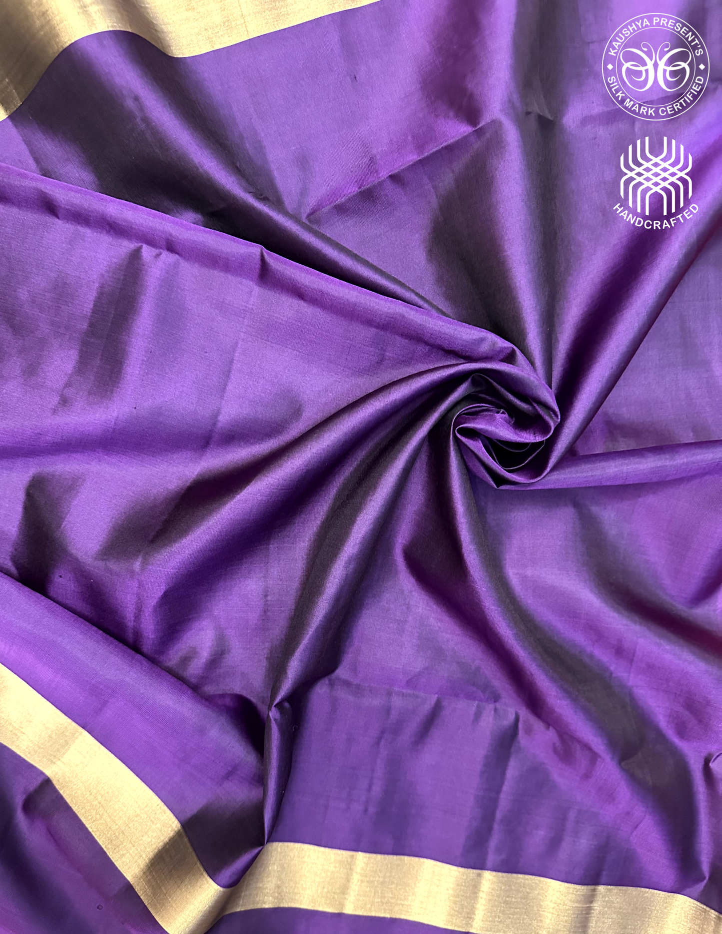Rani Pink & Purple Handloom Kanchipuram Soft Silk Saree