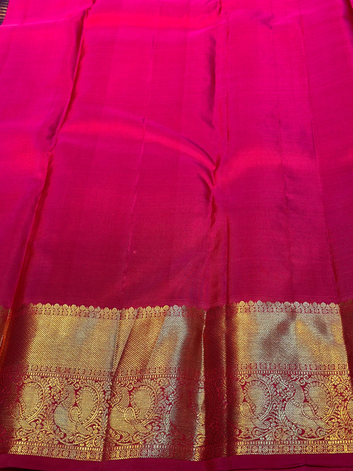 Deep Wine Dual Tone Kanchipuram Pure Silk Saree with Checks lines Butta