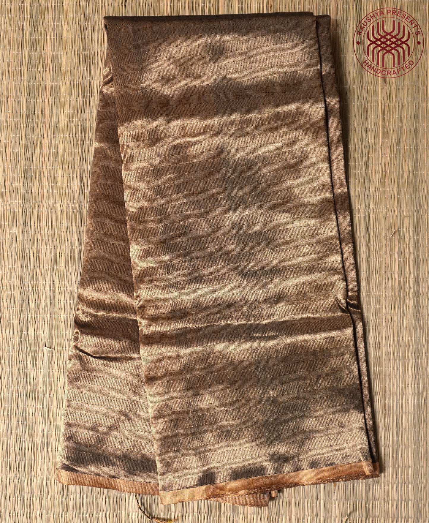 Gold Maheshwari Silk Cotton Saree
