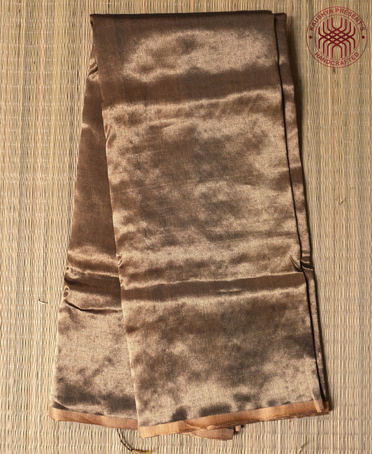 Gold Maheshwari Silk Cotton Saree