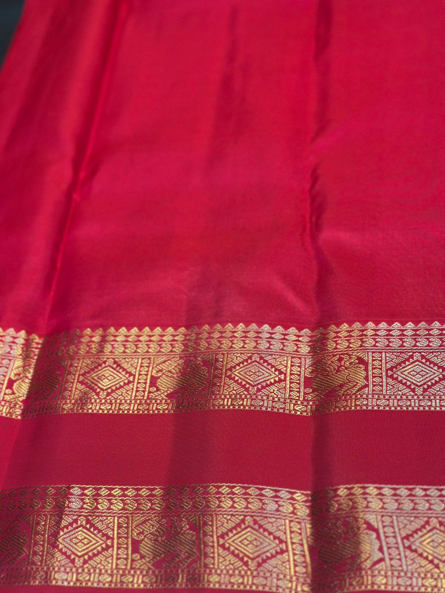 Green Handloom Kanchipuram Pure Silk Saree with Kuttu Zari