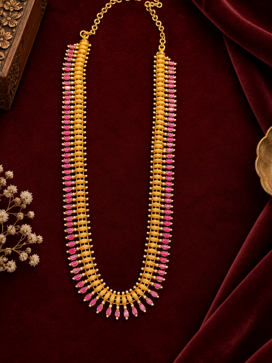 Ruby Leaf Heritage Long Chain