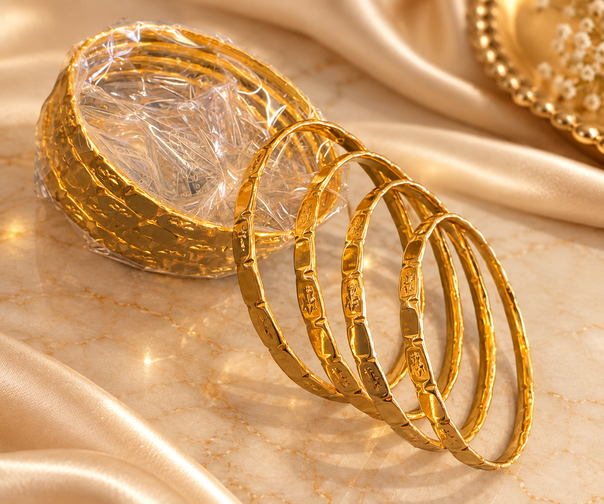 Slim Gold Plated Bangle