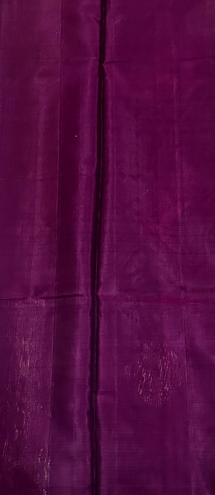 Dark Green Kanchi Soft Silk Cotton Saree with Purple Edging