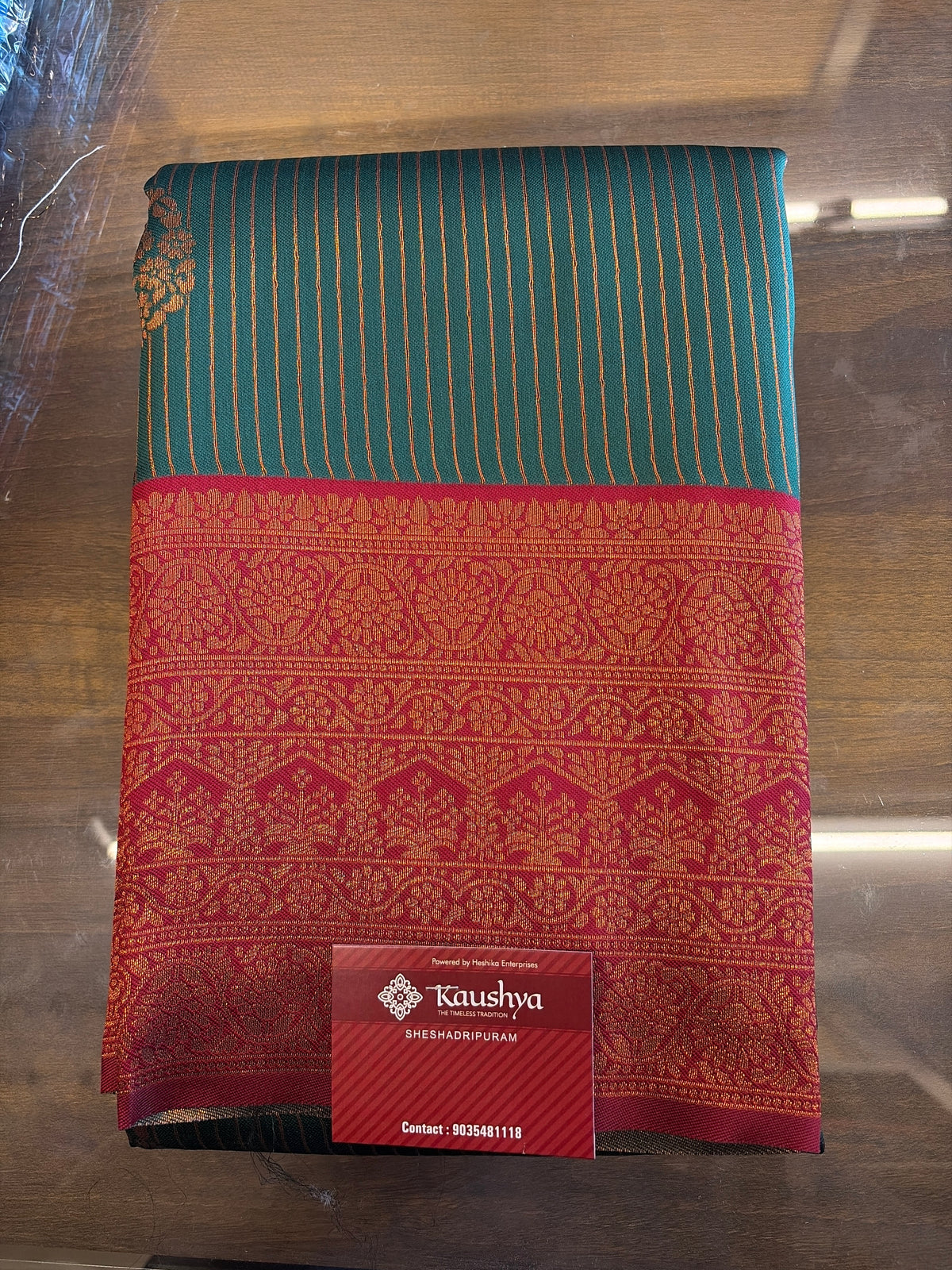 Semi Silk Saree with lines