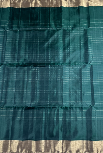 Royal Blue Handloom Kanchipuram Soft Silk Saree