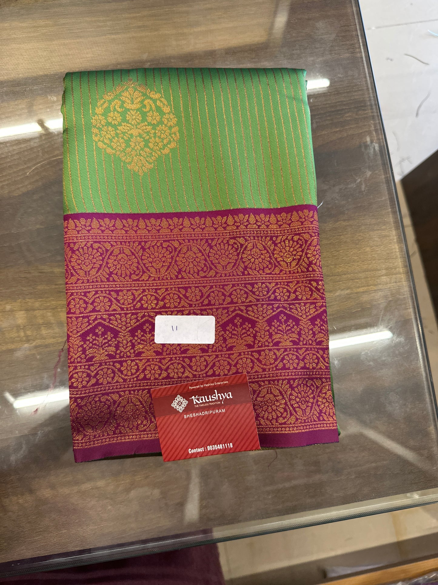 Semi Silk Saree with lines