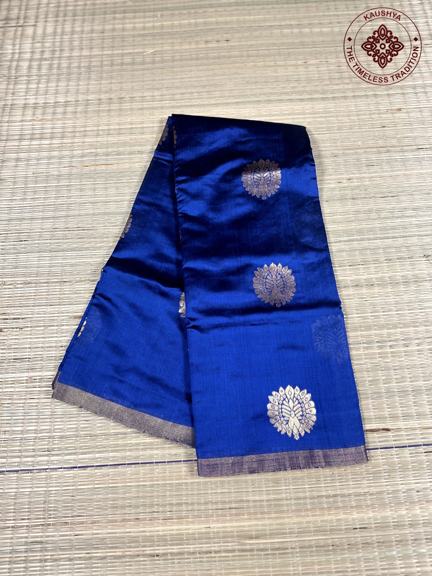 Royal Blue Chanderi Silk Saree