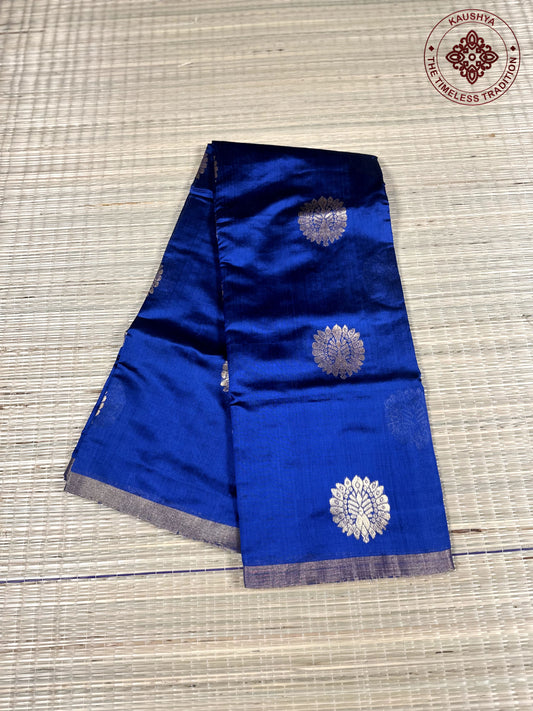 Royal Blue Chanderi Silk Saree