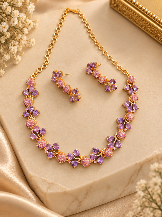 Lavender Crystal Bloom Set