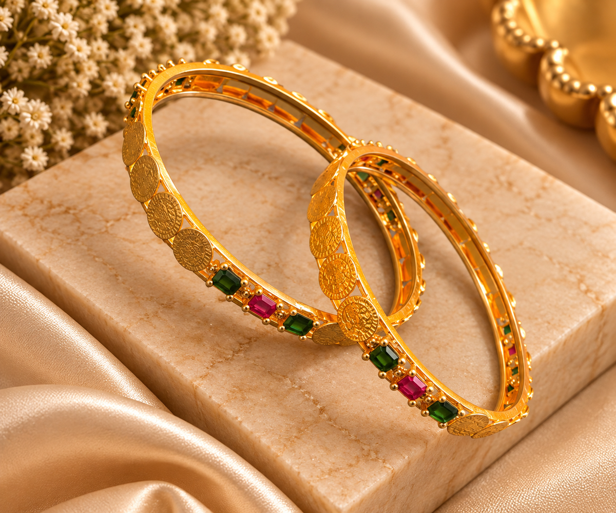 Lakshmi  Design Gold Plated Bangle