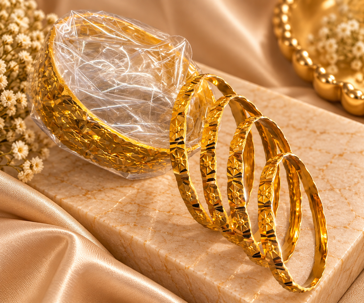 Swarna Pushpa Gold Plated Bangle