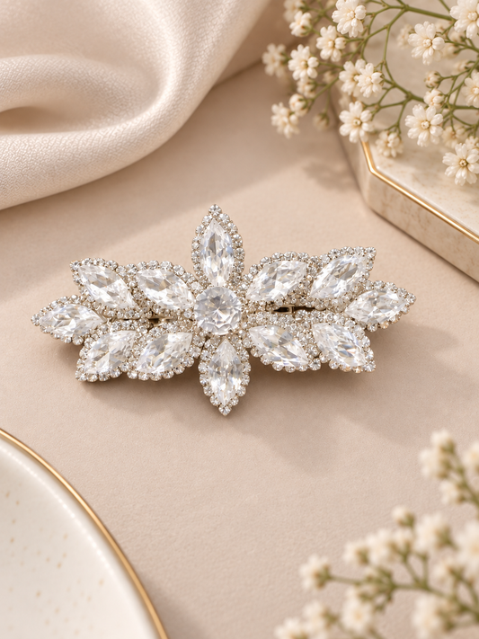 Geometric Hair Pin With Rhinestone