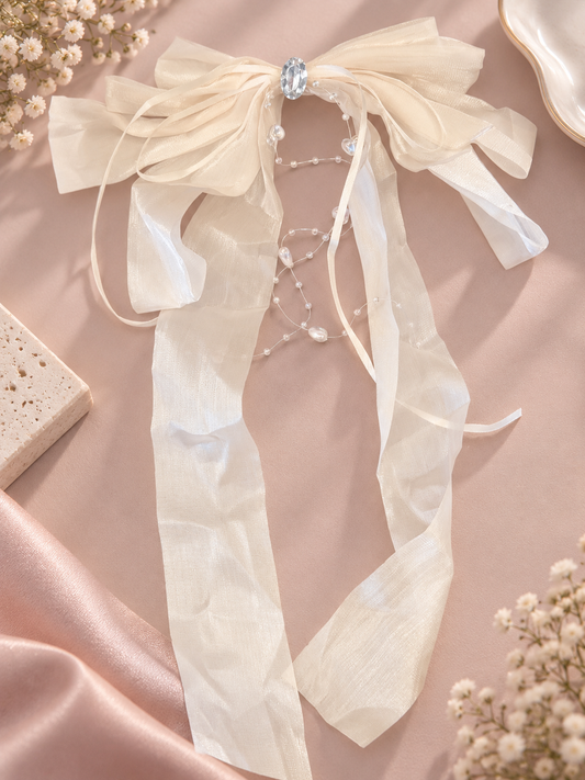 Princess  Style Headwear With Bow Tie