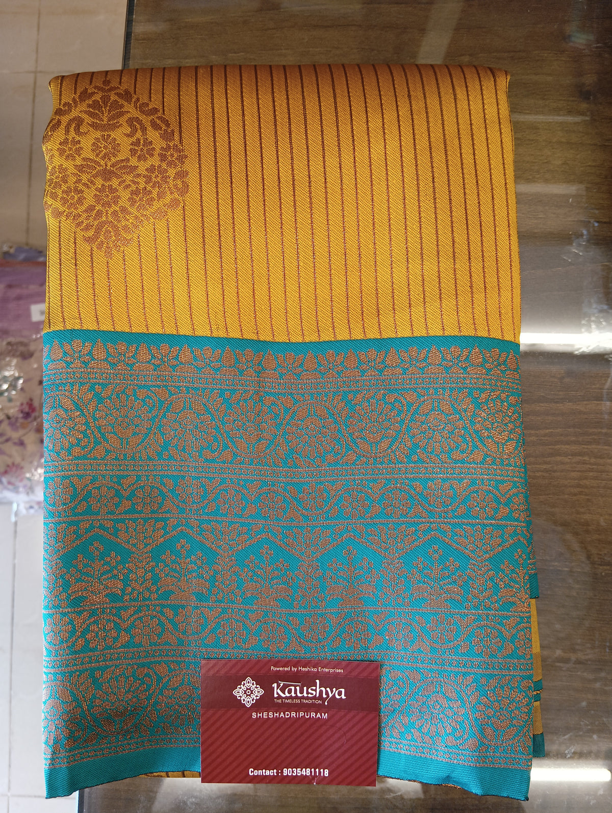 Semi Silk Saree with lines