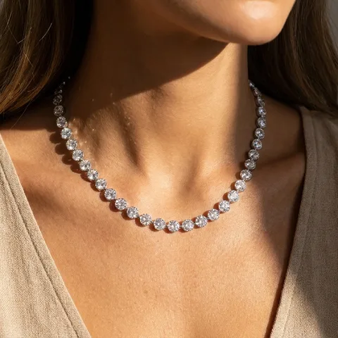 Electroplated Necklace For  Women In 304 Stainless steel Coating